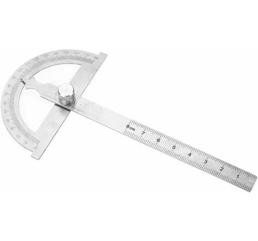 Goniometro in acciaio inossidabile, inclinometro digitale Mirino angolare Righello 0-180 g...
