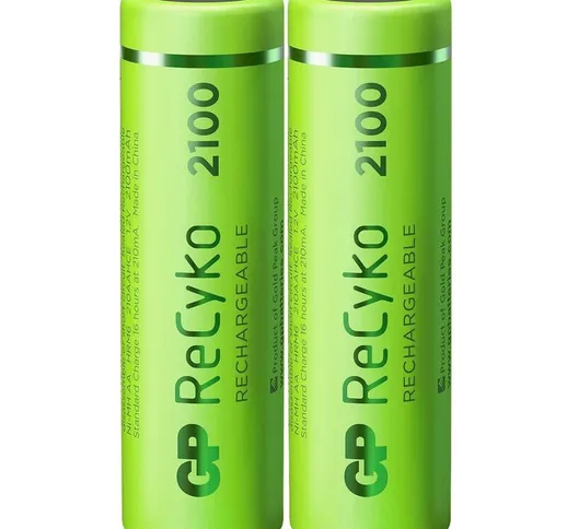 ReCyko+ HR06 Batteria ricaricabile Stilo (AA) NiMH 2100 mAh 1.2 V 2 pz. - Gp Batteries