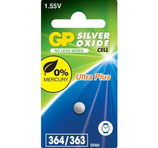 Gp Battery Batteria all'Ossido d'Argento 364F / 363 / SR621SW (Blister 1 Pezzo)