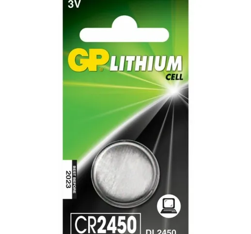 Gp Batteries - gp Battery Batteria al Litio a Bottone 3V CR2450 (Blister 1 Pezzo)