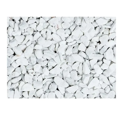 Graniglia, granulato per giardino, Bianco Carrara 16-22 mm (600 kg)