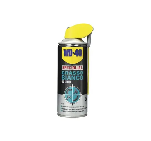 Wd 40 specialist grasso bianco al litio 400ml bomboletta spray c/sistema doppio