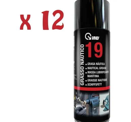 12 Bombolette Spray Grasso Nautico Marino 400Ml Idrorepellente Barca 19 - Vmd