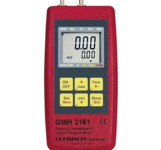 Gmh 3161-01 Manometro Pressione dellaria, Gas non aggressivi, Gas corrosivi -0.001 - 0.025...