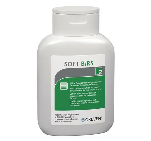Lozione detergente per la pelle GREVEN® SOFT B / RS 250 ml sporco medio o pesante fl.