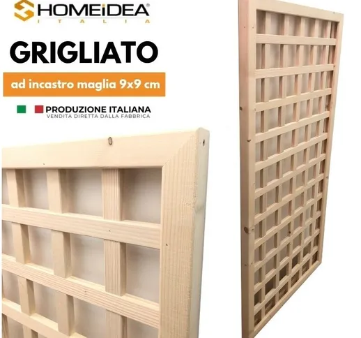 Grigliato mis. 50 x 125 cm - maglia quadra 9x9 cm | in kit