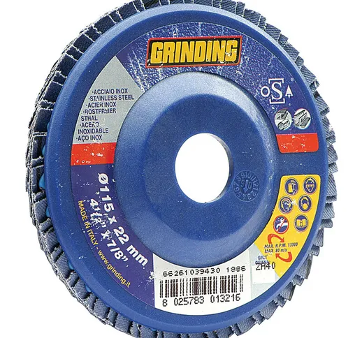 Grinding disco zirconio lamelle MM.180 gr. 40