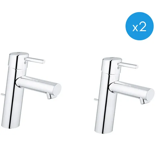 Concetto new - Set 2 Miscelatori lavabo monocomando 1/2' Taglia m (23450001-DUO) - 