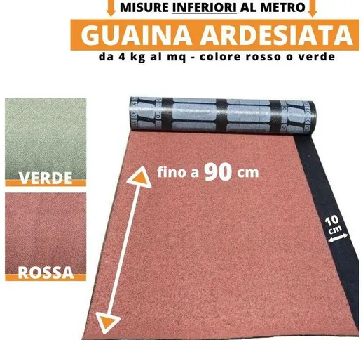 Home Idea Italia - Guaina ardesiata - lunghezze fino a 90 cm | Ardesia Rossa - 35 x 100 cm