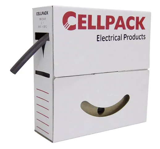 Cellpack - Guaina termorestringente 6,4 / 3,2 nera 10 metri 127057