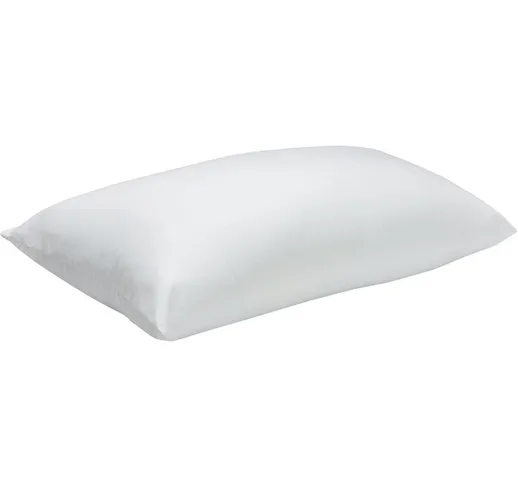 Guanciale viscoelastico anti macchia con doppia fodera 70x35cm , Almohada de 70 , Bianco -...