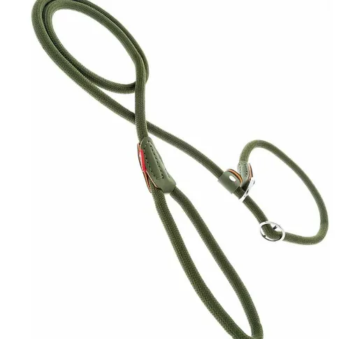 Guinzaglio con collare a strozzo per cane in corda d'arrampicata ultra resistente in nylon...