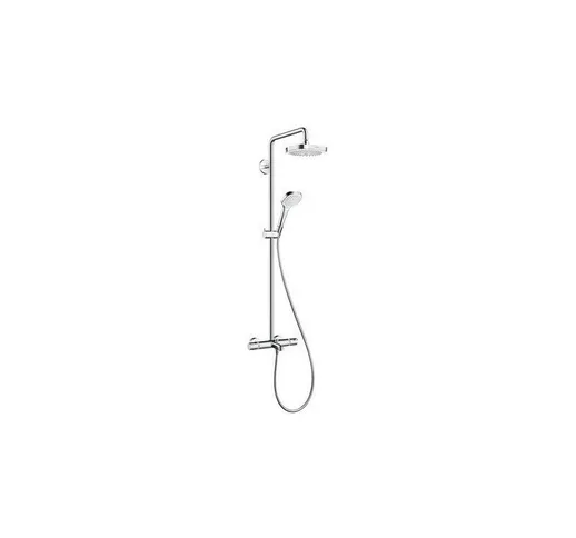 Croma Select e - Miscelatore termostatico Showerpipe 180 per vasca da bagno con accessori,...
