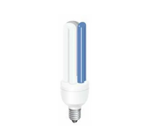 Haquoss - Lampada energy saving bianca/blu 12.000k/25.000k attacco E27 14 watt/2U