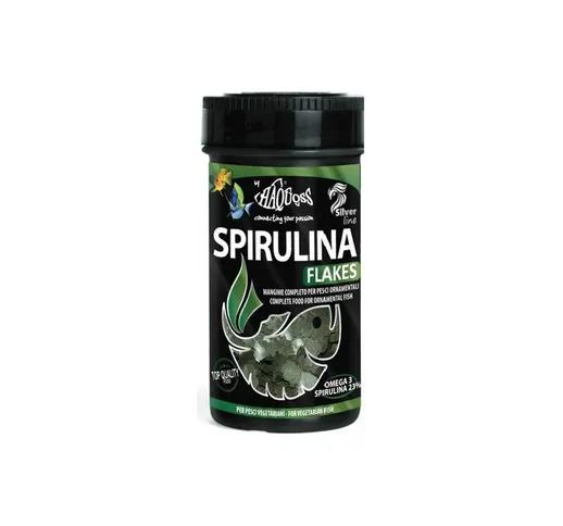 Spirulina&Chlorella Flakes Mix 100ml/16gr - mangime vegetale in fiocchi - Haquoss