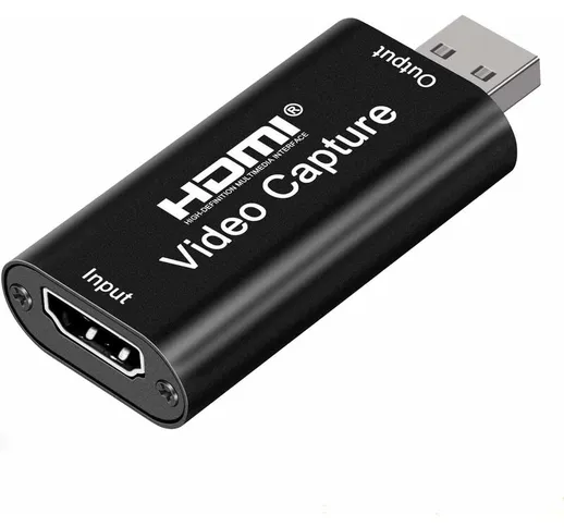 Litzee - HDMI-Audio-Video-Capture Card Registrazione HD 1080P 60 fps tramite DSLR, videoca...