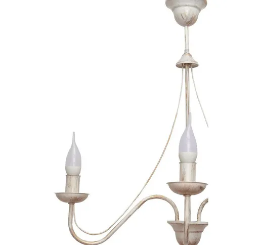 Helam Lighting - Helam malbo Plafoniera a Sospensione Multibraccio Bianca, Oro 60cm