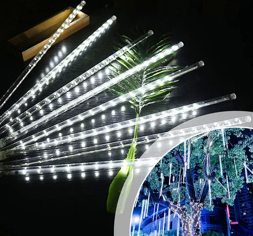 360 led Ghiacciolo Ghiacciolo Pioggia Ghiacciata All'aperto Pioggia Di Meteore Luci Leggia...