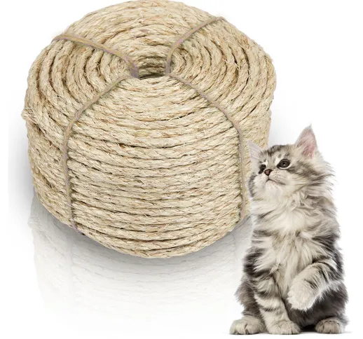 Corda di sisal guinzaglio albero del gatto corda natura gatto scala albero del gatto versc...