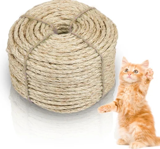 Corda di sisal guinzaglio albero per gatti corda naturale scala per gatti albero per gatti...