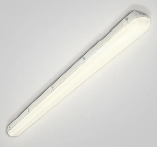 Lampada a led per locali umidi Tube Cellar lampada per lavabo 120cm bianco neutro 2X - Bia...