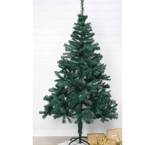 Hi Albero di Natale con Supporto in Metallo Verde 180 cm