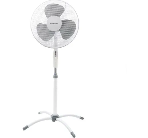 Ventilatore a piantana 3 velocità 45 watt colore bianco - High-tech