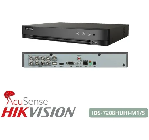 HIkvision Dvr 8Ch 5in1 5Mpx 4K Acusense IDS-7208HUHI-M1/S