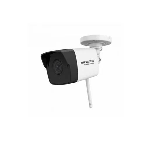 Hikvision - Hiwatch series Telecamera bullet ip WiFi hd 1080p 2Mpx 4mm h.265 audio slot sd...