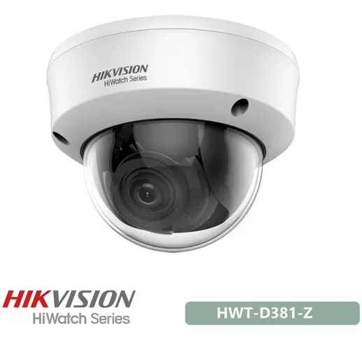 Hikvision - Hiwatch 8Mp 4K Turbo tvi Motorzoom af 4in1 Dome HWT-D381-Z