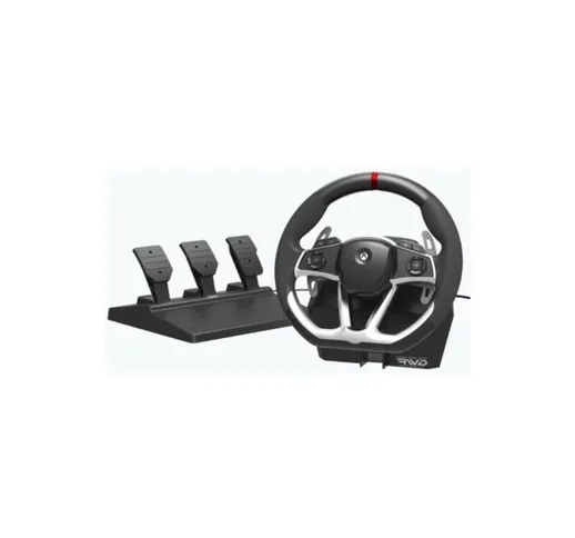Force Feedback Racing Wheel DLX Nero USB Sterzo + Pedali Digitale Xbox One, Xbox Series S,...