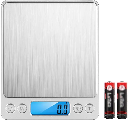Uso domestico portatile bilancia elettronica da cucina cibo, 2kg / 0.1g