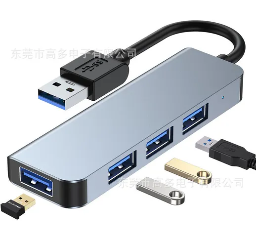 Hub USB C 4 in 1, hub USB 3.0 a 4 porte, 3 * USB 3.0 + 1 * adattatore HDMI, hub USB