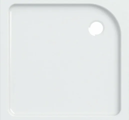 Piatto doccia quadrato Geberit Tala, bianco/ lucido, 90 x 90 cm - 662490000