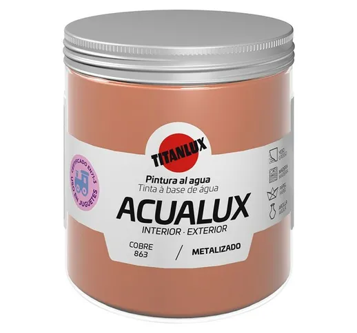 Idropittura Acualux lux Metallic Colors | 250 ml - 863-Rame - 863-Rame