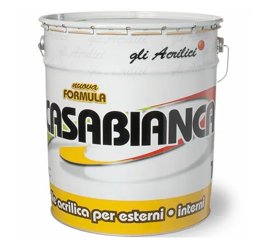 Idropittura Lavabile Acrilica Casabianca Laiv col. Bianco 14 Lt.