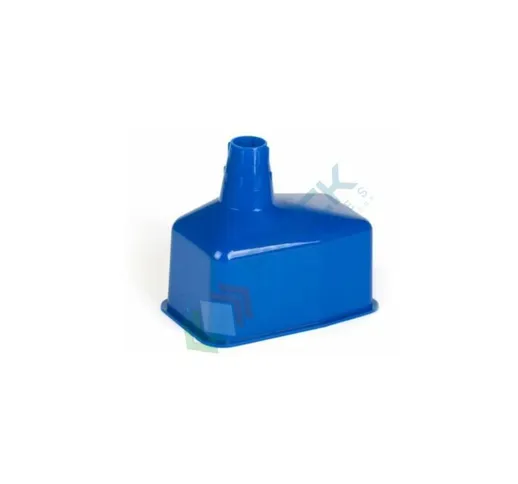 Imbuto rettangolare in plastica, Mis. 170 L x 95 P x 150 H mm, colore blu - Blu