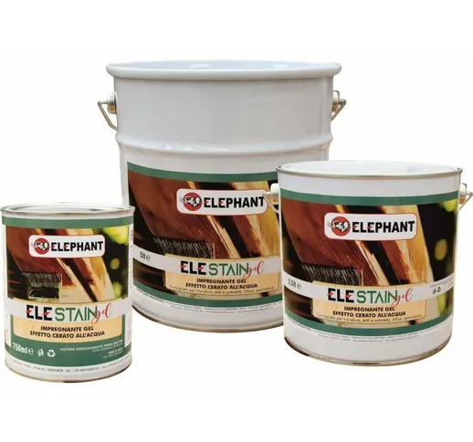 Elephant Chemical Products - Impregnante Gel 'Effetto Cerato' ad Acqua ELE STAIN GEL - siz...