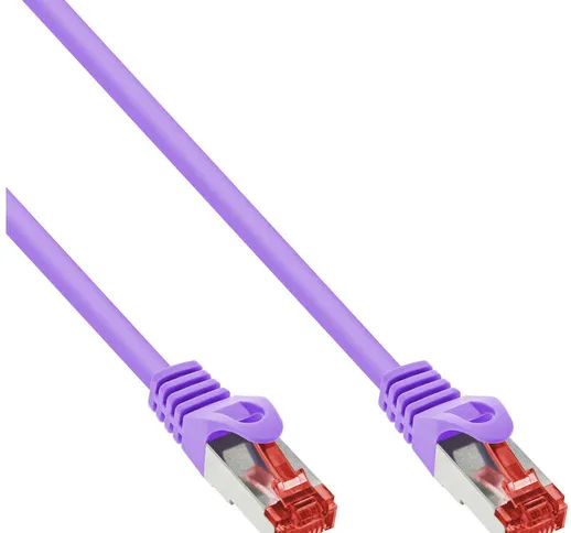 Cavo patch Lan, S/FTP (PiMf), Cat.6, 250 MHz, PVC, CU, viola, 5m - Inline