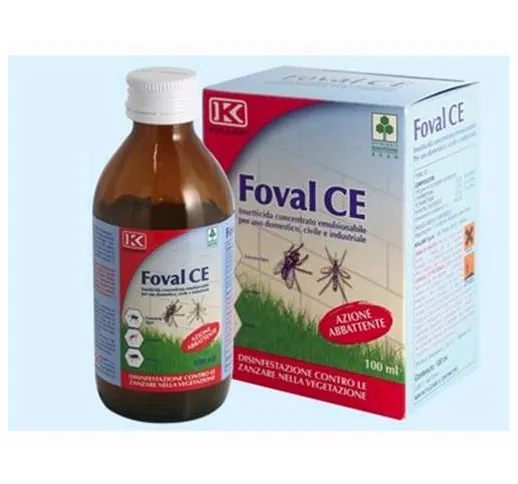 Insetticida Kollant Foval CE concentrato mosche e zanzare 250 ml. 24pz