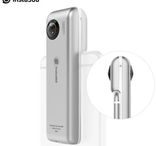 Insta360 Nano Mini 3K HD VR Videocamera panoramica panoramica a 360¡ã Doppia lente fisheye...
