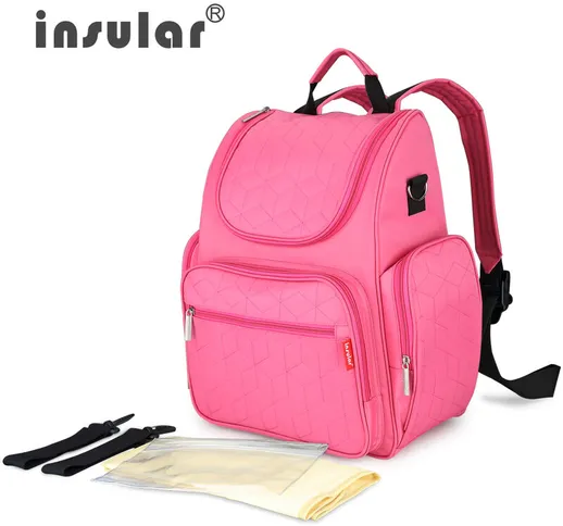 Insular Mommy Bag Zaino Impermeabile Borsa per pannolini di grande capacit¨¤ Borsa per pan...