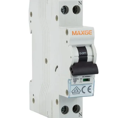Interruttore Magnetotermico Residenziale dpn 1P+N 6-32A 6kA Curva c Alpha+ Maxge 20 a - $2...