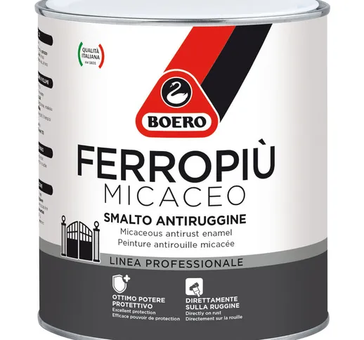 Ferropiu' vernice pittura gel smalto antiruggine antichizzante 750 ml colore castoro - Boe...