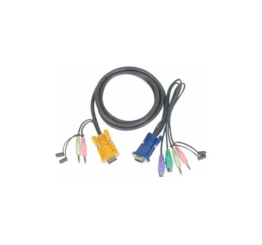 Micro-Lite(TM) Bonded All-in-One PS/2 KVM Cable 6ft - 
