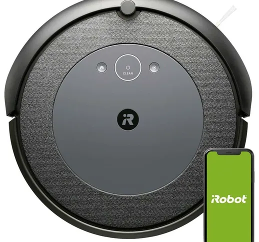 Roomba i5154 Robot aspirapolvere Nero Compatibile con Amazon Alexa, Compatibile con Google...