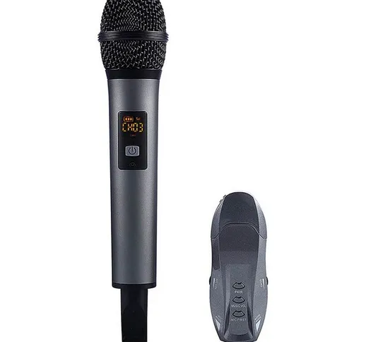 K18V UHF Microfono palmare Bluetooth Ricevitore wireless APP Karaoke Telefono KTV per conf...
