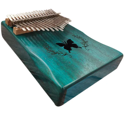 Asupermall - Kalimba Mbira Thumb Finger Piano portatile 17 tasti in legno massello strumen...