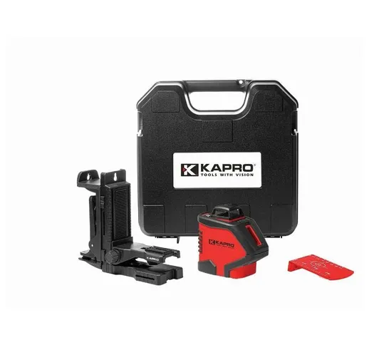 360° laser rosso a 3 raggi + custodia rigida + accessori modello 962 - 5962 - Kapro