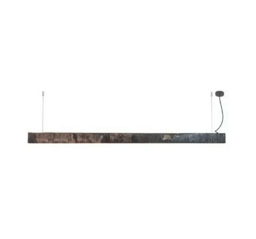 Karlovo Line Bar Luce Alluminio led Old Steel Con Oro Matt